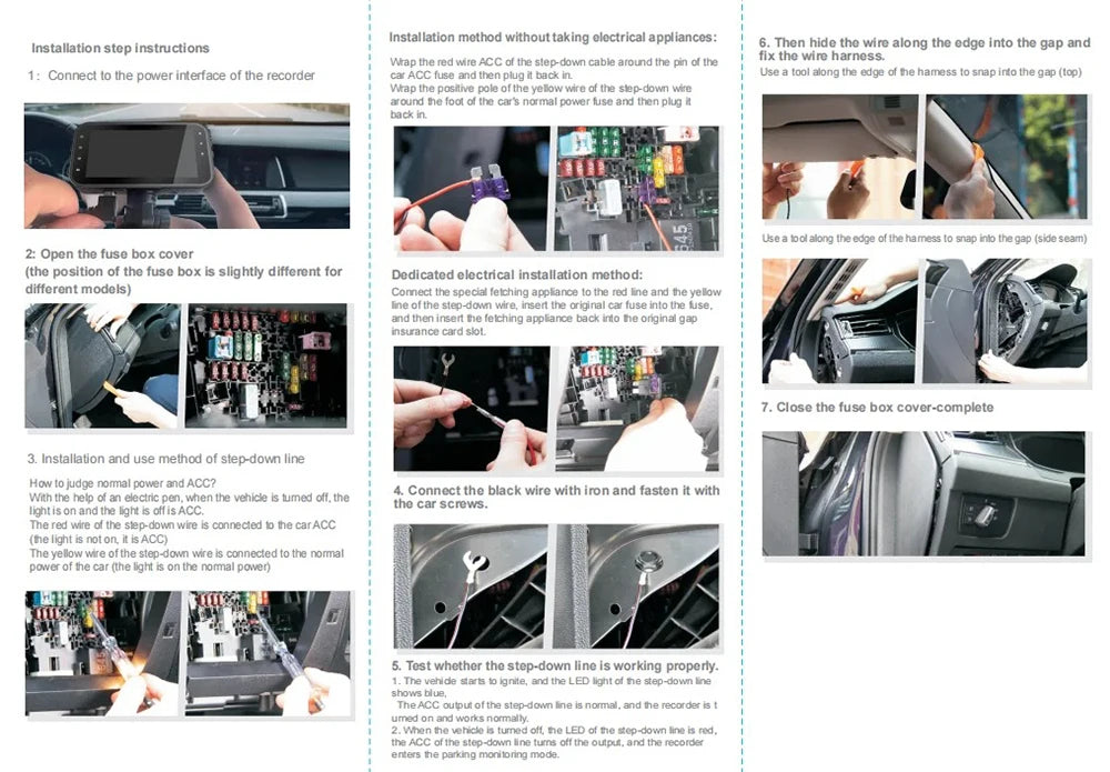 DashCam Avant arrière gauche droite