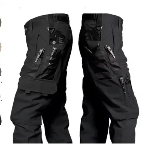 pantalon cargo homme camouflage noir imperméable ripstop