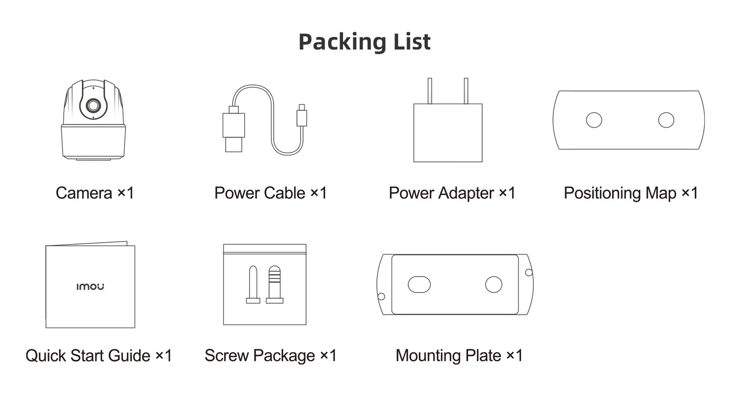 IMOU Caméra Ranger  5MP Wifi Sécurité 360 °  Audio