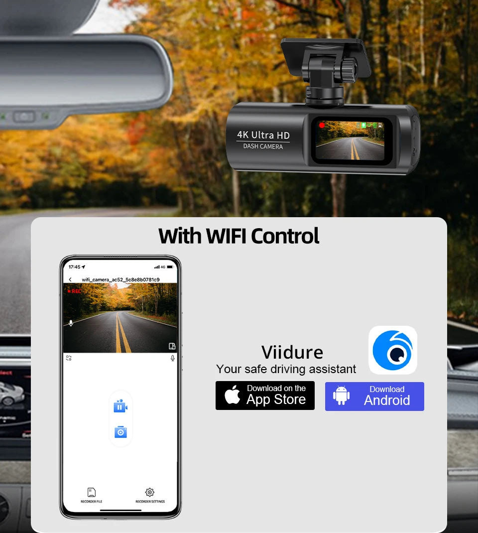 Caméra Prada UHD 4K avec GPS WiFi vision nocturne