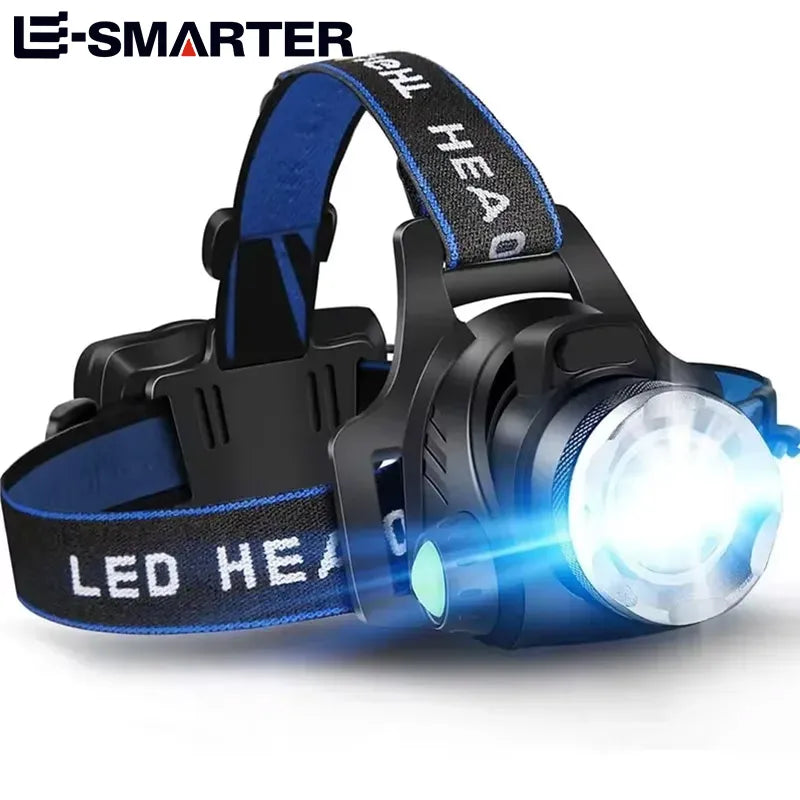 Lampe frontale LED puissante, Rechargeable par USB