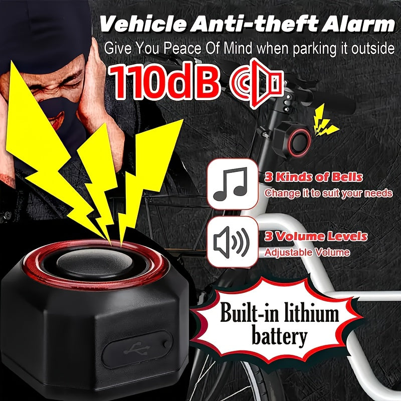 Anti-Vol Alarm Vibration detection,  Batterie rechargeable 6 mois d'autonomie.