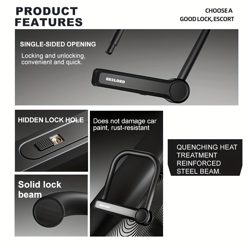 BEELORD Cadena Haute sécurité U-Lock